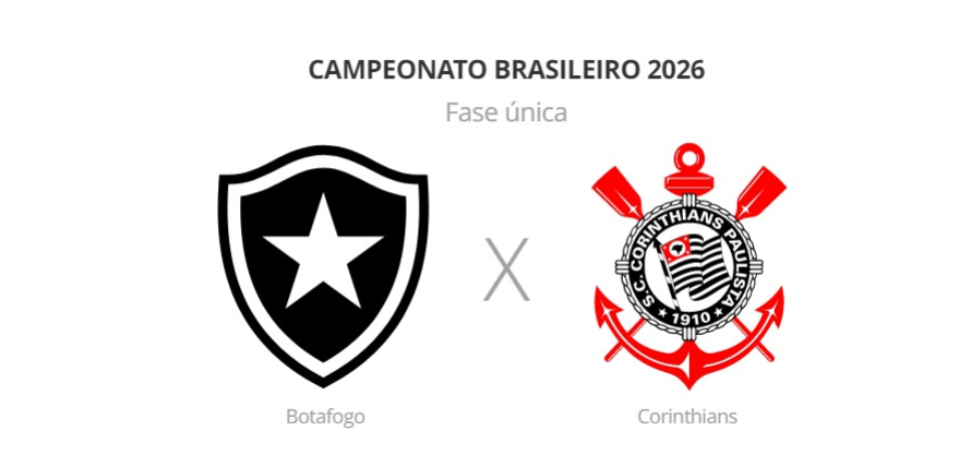 Botafogo x Corinthians: onde assistir ao vivo, horário e escalações