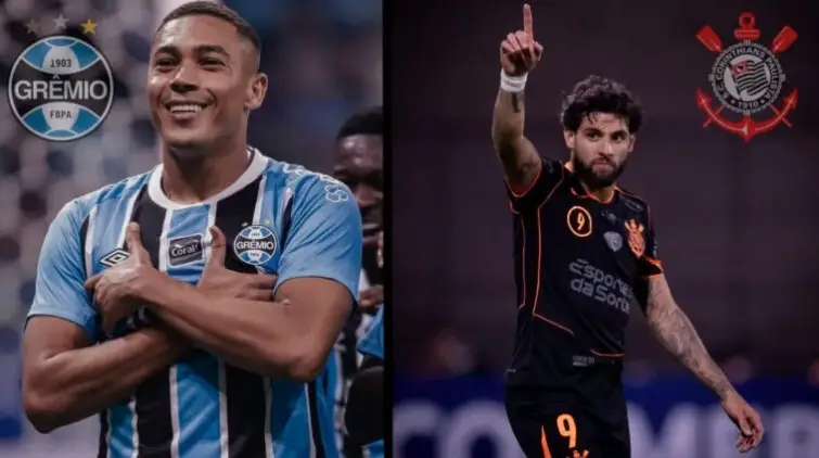 Grêmio x Corinthians: onde assistir ao vivo, horários e prováveis escalações